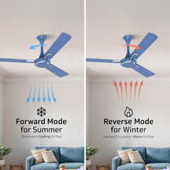 V-Guard Exado Pro ES BLDC 1200 mm Ceiling Fan (Riband Blue Matte)-6