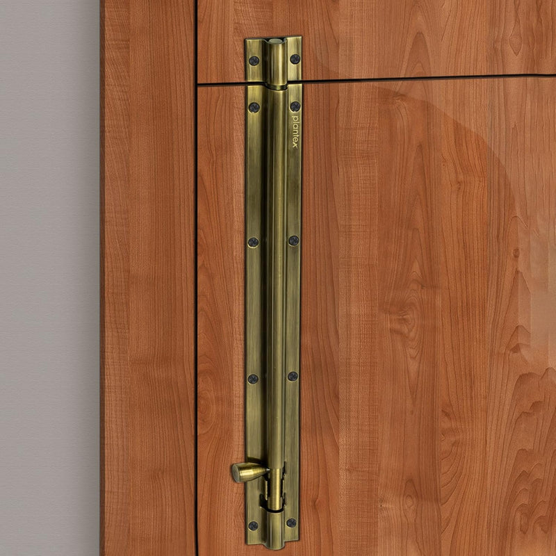 Plantex Stainless Steel 12 inch Tower Bolt/Tower Bolt for Home,Offices Doors and Windows/Tower Bolt for Main Door/Door Latch/Kundi/Chitakini/Door Latch for Windows - Pack of 1 (Brass Antique)-5