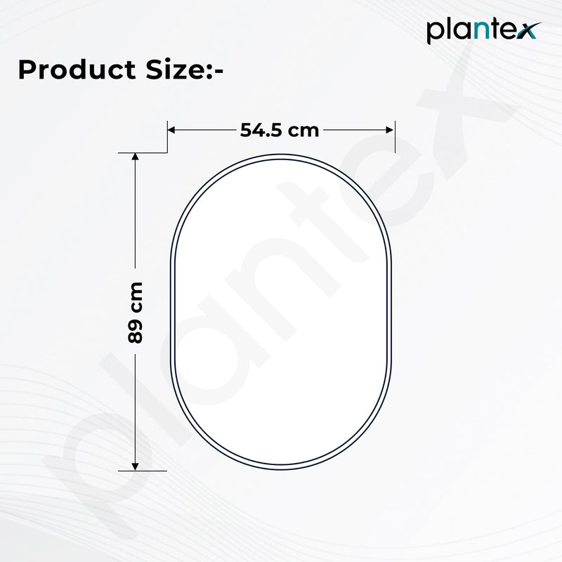 Plantex Aluminium Frame Mirror for Bathroom/Wall Mount Capsule Mirror for Bedroom/Dressing Room/Living Room/Entryway - (Gold, 22x36 Inch)-4