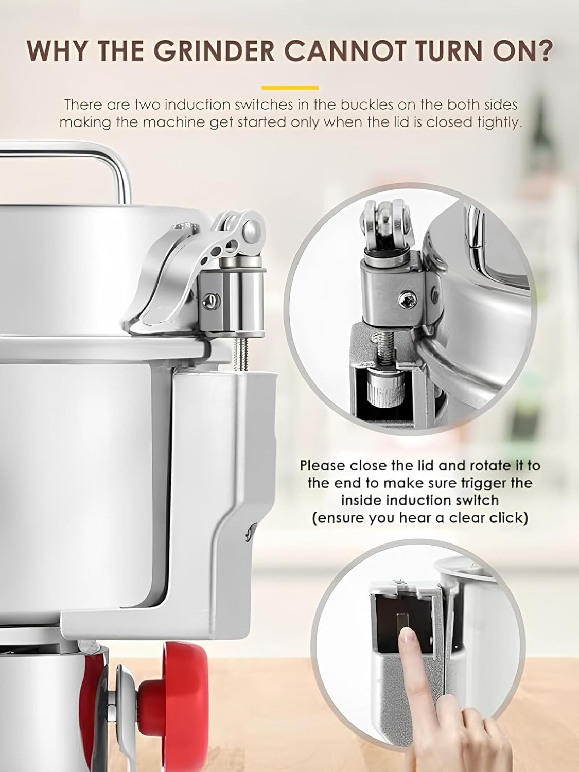 Vishvas Oil Maker Spice Masala Grinder Machine 1Kg with Fast and Efficient Grinding for Spices, Herbs and Dry Fruits 1 Kg, Stainless Steel