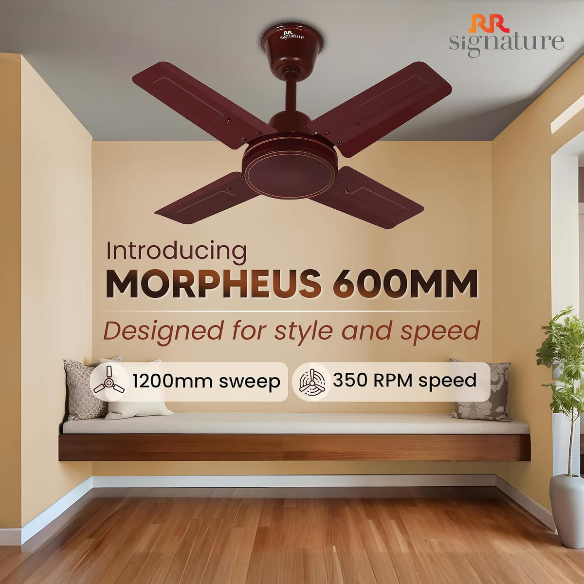 RR Signature MORPHEUS 600 MM High Speed Ceiling Fan-3