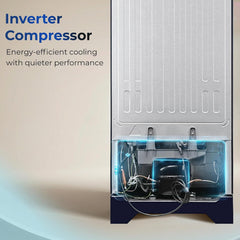 Haier 190 L 5 Star Direct Cool Inverter Single Door Refrigerator with Fast Ice Making, Easy Clean Back, Large Vegetable Box (HED-205MHBA-P, Marine)-4