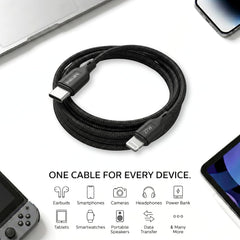 Philips DLC4150LB/94 27W iPhone Original Type-C to Lightning Fast Charging Cable (1.5m, Dark Slate)