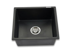 Faber Verona Ingranite18"X16"Single Bowl Sink|Includes Plumbing Waste Kit|25 Years Warranty|Silent,Scratch,Dent & Heat R