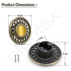 Plantex Knobs for Drawer/Pull-Push Drawer Knobs for Kitchen/Bedroom/Drawers - Pack of 3 (Brass Antique)-6