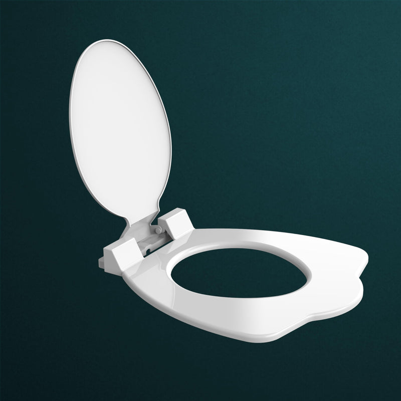 Plantex Anglo Toilet Seat Cover/Indian Toilet Seat/Polypropylene Seat - Pack of 1 (White)-1