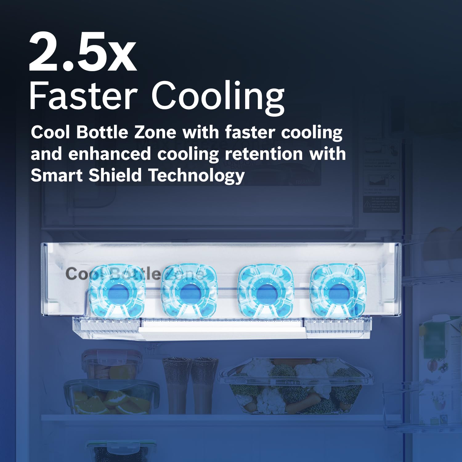 Bosch 187 L, 4 Star, Single Door Refrigerator with Industry's largest vegetable box* & Beverage space (CST18S24NI, Fine steel) 18 Hr Cooling Retention, 2.5x Faster Cooling, Smart inverter compressor
