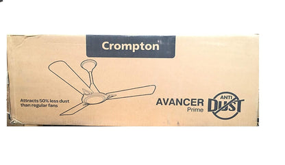 Crompton Avancer Prime 1200 mm (48 inch) Decorative Ceiling Fan with Anti Dust Technology (Conch Cream) 1 Star