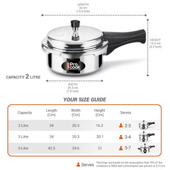Pressure Cooker Aluminium Outer Lid Induction (Milton Procook)