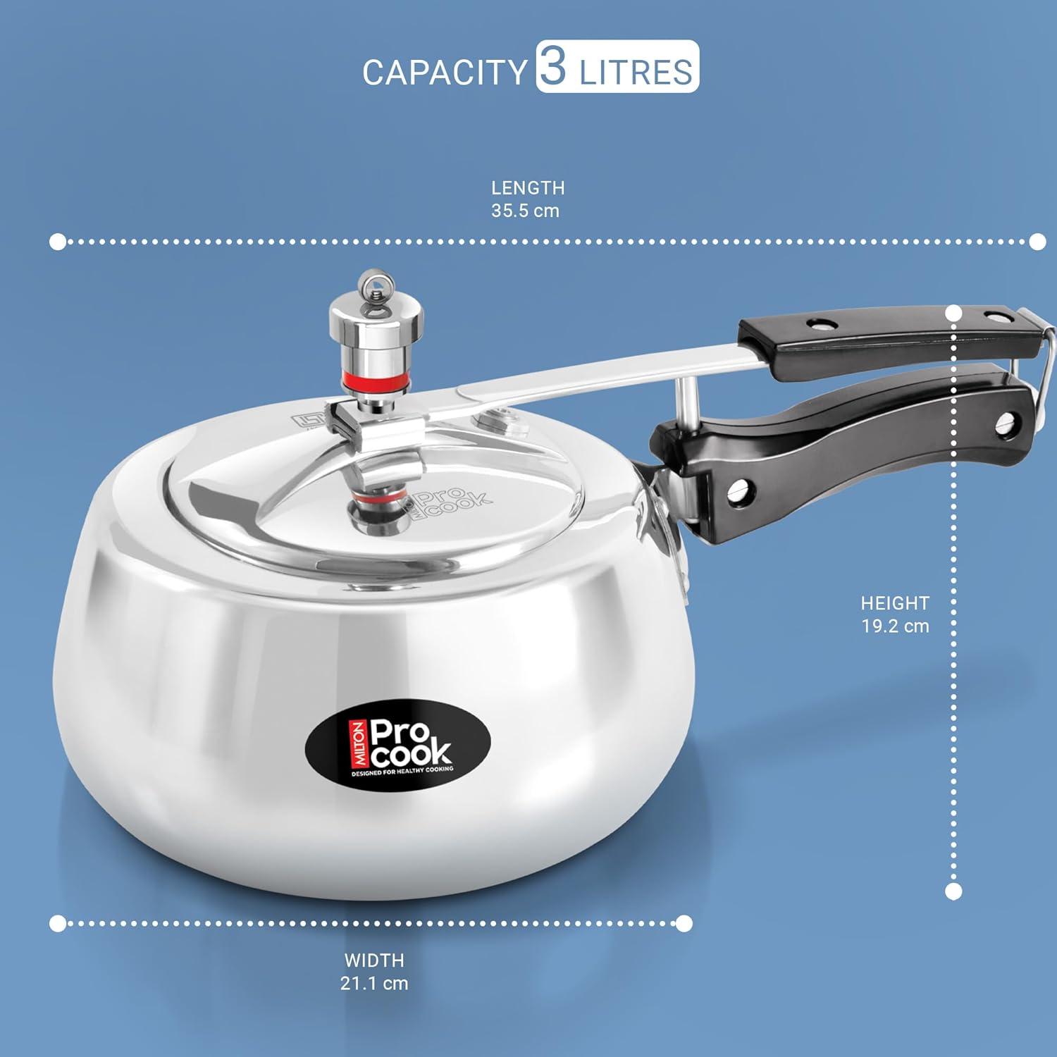 Curve Aluminium Pressure Cooker Inner Lid (Milton Procook)