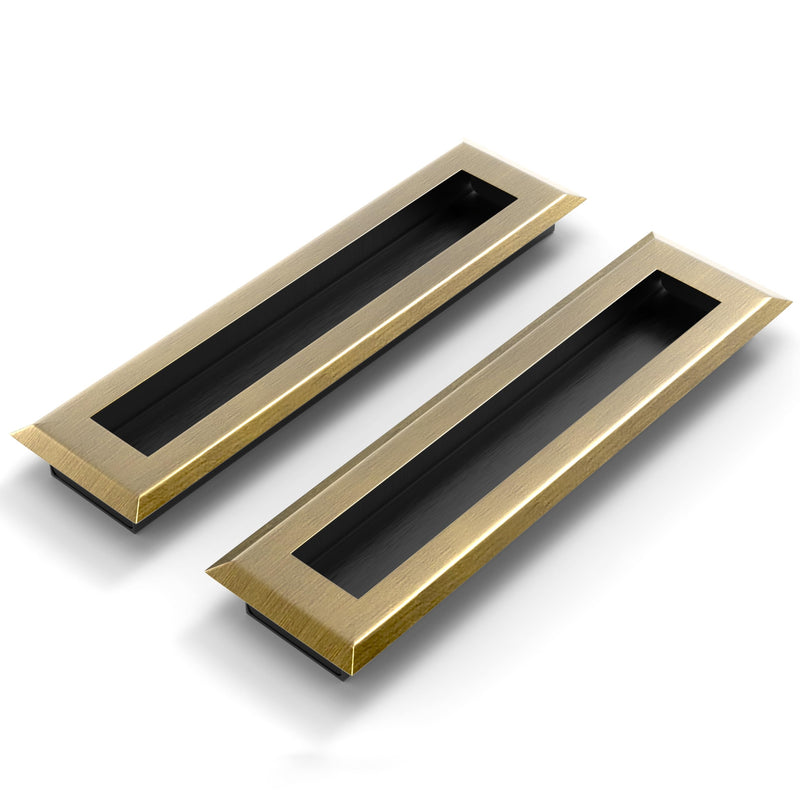 Plantex Sliding Door Handle/Concealed Handle for Sliding Door/160mm Concealed Handle for Wardrobe/Kitchen Cabinet - Pack of 2 (Brass Antique) (Model APS-DTC-3900)-1