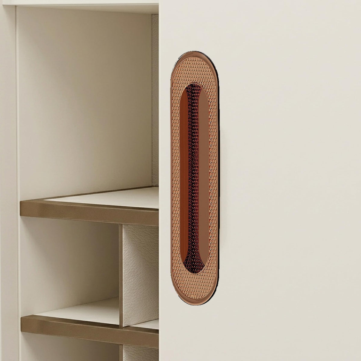 Plantex Sliding Door Handle/Concealed Handle for Sliding Door/224mm Concealed Handle for Wardrobe/Kitchen Cabinet - Pack of 1 (Rose Gold) (Model APS-DTC-3770)-1