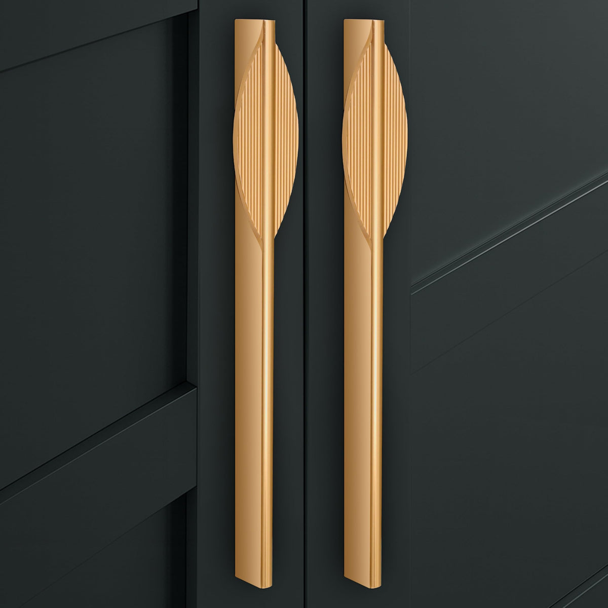 Plantex Cabinet Handle/Kitchen Cabinet Door Handle/Wardrobe/288 mm Cupboard Handle/Door Pull-Push Handle for Home/Office - Pack of 2 (Gold) (Model APS-DTC-5590)