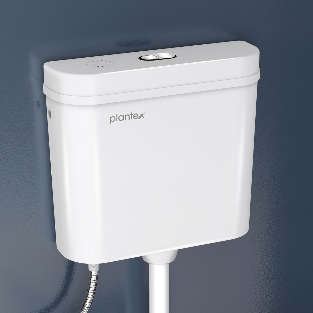 Plantex Flush Tank for Toilet with 10 Ltr Water Capacity/Dual Flushing Cistern for Bathroom/Polypropylene Toilet Flush Tank - Pack of 1 (Classic, White)-1