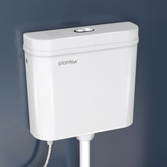 Plantex Flush Tank for Toilet with 10 Ltr Water Capacity/Dual Flushing Cistern for Bathroom/Polypropylene Toilet Flush Tank - Pack of 1 (Classic, White)-1