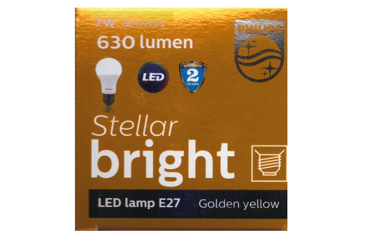 Philips E27 7-Watt LED Bulbs WW (Pack of 10, Warm White)