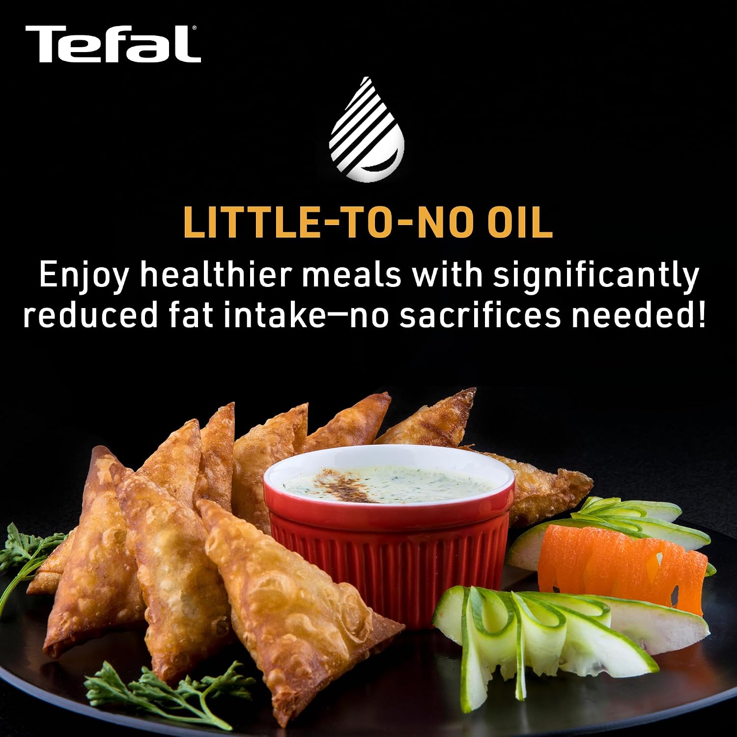Tefal Easy Fry Air Fryer/Powerful 1200W / Customisable Temperature Control from 80°C to 200°C | 60-Minute Timer| 3.2 L | For Health-conscious Individuals | Multifunctional Cooking | 2 Year Warranty