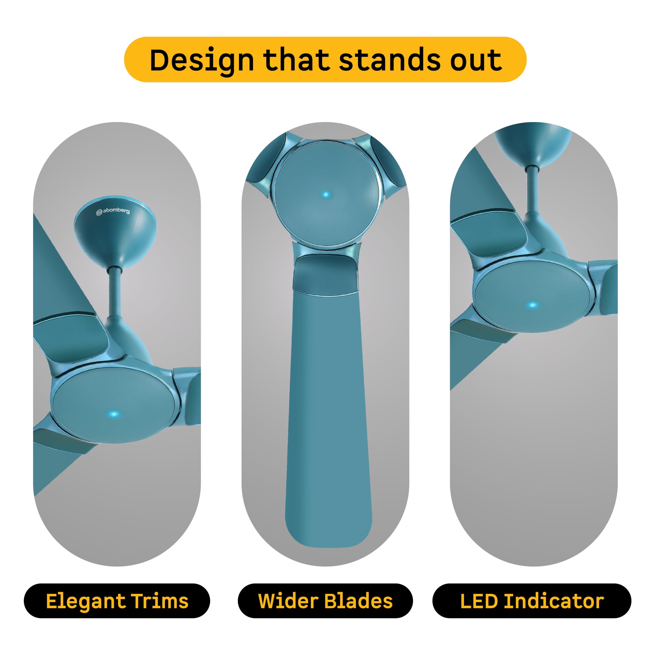 atomberg Erica Artesta 1200mm India's No.1 BLDC Ceiling Fan with Remote | BEE 5-star | Best Air Delivery | Newly Launched | Low noise | LED Speed Indicator | 3 Years Warranty| Gloss White