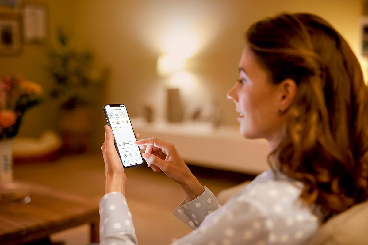 Philips polycarbonate Smart Wi-Fi LED Downlighter 5-Watt Square Wiz Connected Compatible with Amazon Alexa