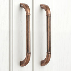 Plantex Cabinet Handle/160mm Handle for Drawer/Wardrobe/Kitchen Handle/Pull-Push Handle for Home/Office - Pack of 2 (Brass Antique Copper)-1