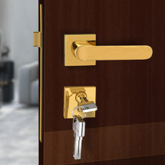 Plantex Triple Security Door Lock for Home/Main Door Lock Set with 3 Years of Warranty/Mortise Lock for Door with Brass Lock Body & Cylinder (7110 - Gold Finish)-6
