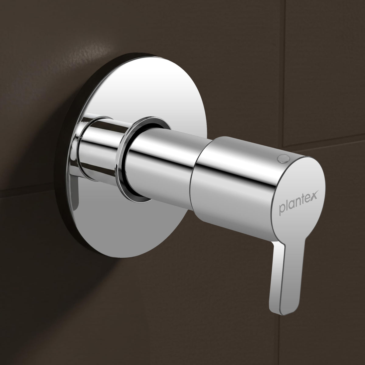 Plantex 25 mm Pure Brass Flush Valve for Toilet with Brass Wall Flange & Teflon Tape-7 Year Warranty/Angle Cocke for Bathroom (FLO-820-Chrome)