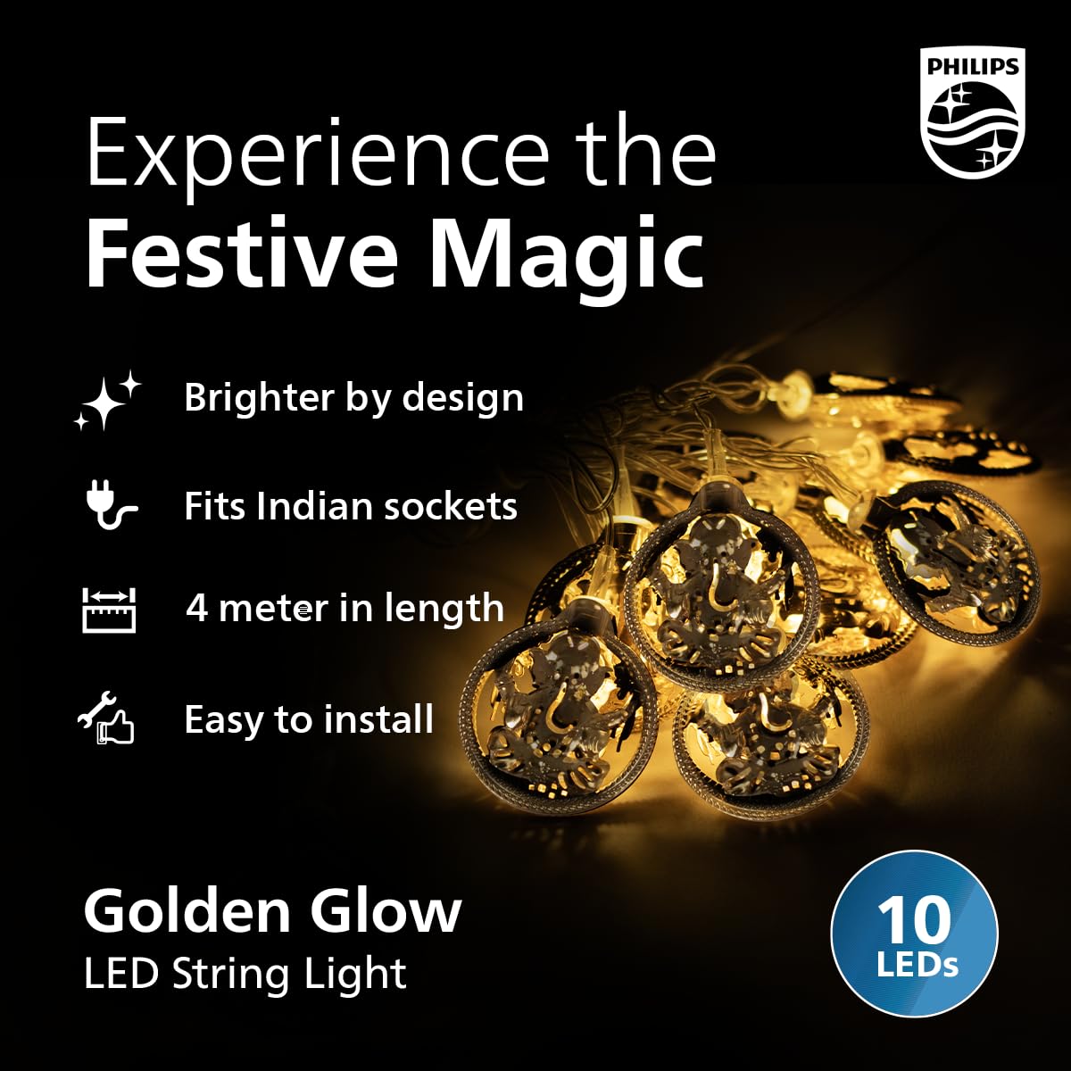 Philips 4M 10 LED Divine Glow String Light
