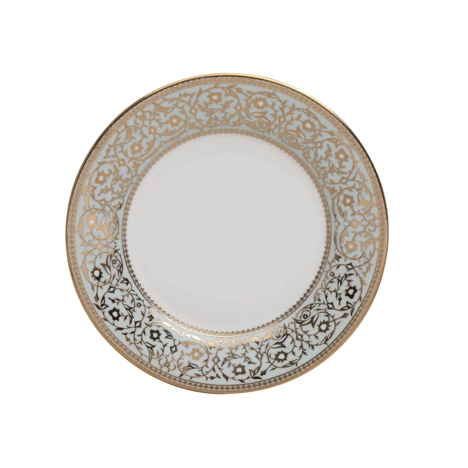 Clay Craft Fine Ceramic Ebony Dinner Set, Enchanting Gold, for Family of 4, Dinner Set Ceramic, Crockery Set, Dining Set for Dinner, Crockery Set for Gift, Kitchen Set (13 Pieces, E647)