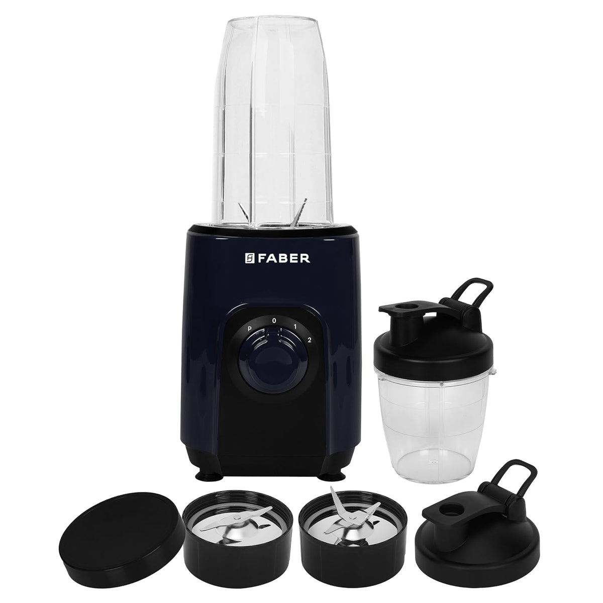 Faber ARIA 2in1 Sportz Blender |Mixer Grinder Blender| 400 Watts | Smoothie maker | 100% Copper Motor | Detachable SS Bl