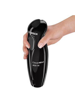Bosch 400 Watts Steel Leg Hand Blender With Beaker, Chopper And Whisker (Black) Ms1Bg1151I