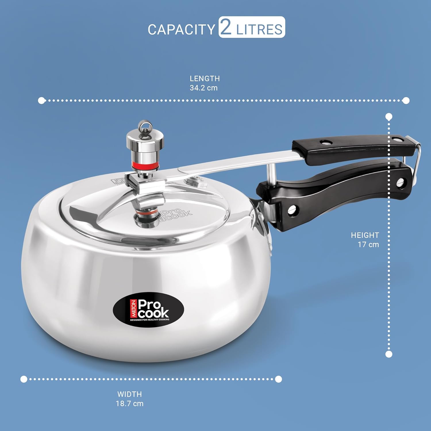Curve Aluminium Pressure Cooker Inner Lid (Milton Procook)