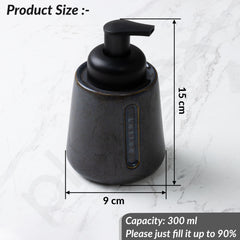 Plantex Ceramic Soap Dispenser for Washbasin/Hand Soap Dispenser/Soap Dispenser for Kitchen/Bathroom Accessories - Pack of 1 (Model APS-NZBA-430)-3