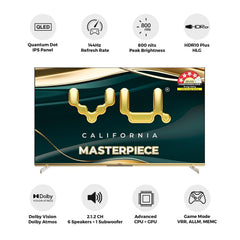 Vu 139cm (55 inches) Masterpiece Frame Series 4K QLED TV 55MASTERPIECE (Armani Gold)-2