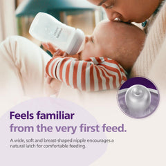 Philips Avent Natural Response Baby Feeding Bottle - 260Ml Baby Milk Bottle Pack of 2, Bpa Free for Babies 3-6 Months, SCY903/02