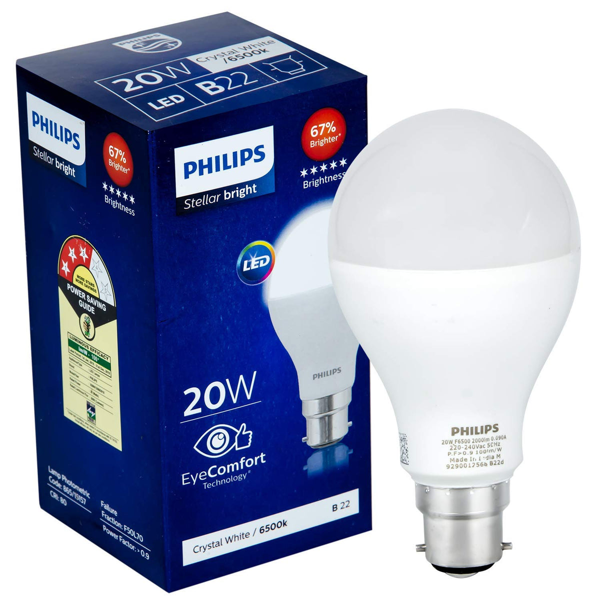 Philips 22W LED Bulb B22 Cool Daylight(White-6500K)