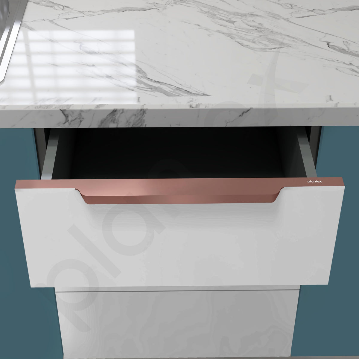 Plantex Profile Handle for Kitchen Cabinet/20 Inch Aluminium Drawer Profile Handle/Wardrobe Pull Handle for Home/Office/Hotel - Pack of 2 (Rose Gold) (Model APS-PF-1004)-6