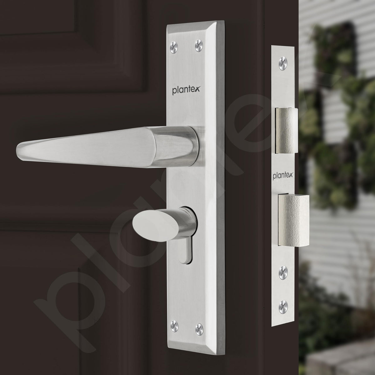 Plantex Main Door Lock Handle Set/6-Lever Locks Mechanism with 3 Years of Warranty/Mortise Lock with 3 Keys, Brass Locks Body & Cylinder(PTP-05 Matt)-6