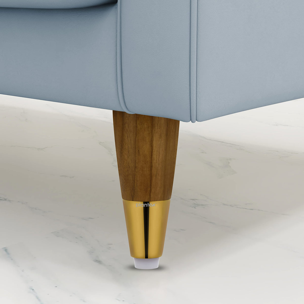 Plantex Heavy Duty Round 4 inch Spare Sofa Legs for Bed Furniture/Sofa Legs for Furniture Fitting/Table Legs/Sofa Leg Set of 2 pcs (Gold Finish) (Model APS-DTS-55)-6