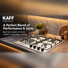 Kaff 4 Burner Built-In Gas Hob 60 cm NE4B60SS
