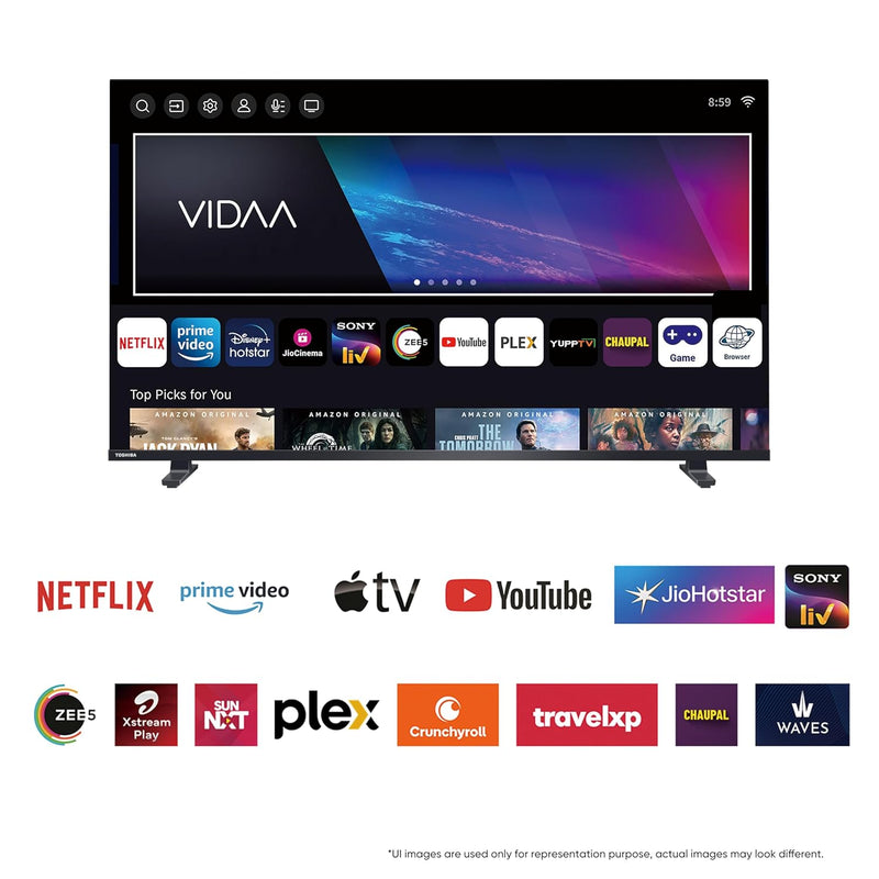 Toshiba 139 cm (55 Inches) 4K Ultra HD Smart QLED TV (55M450RP)-3