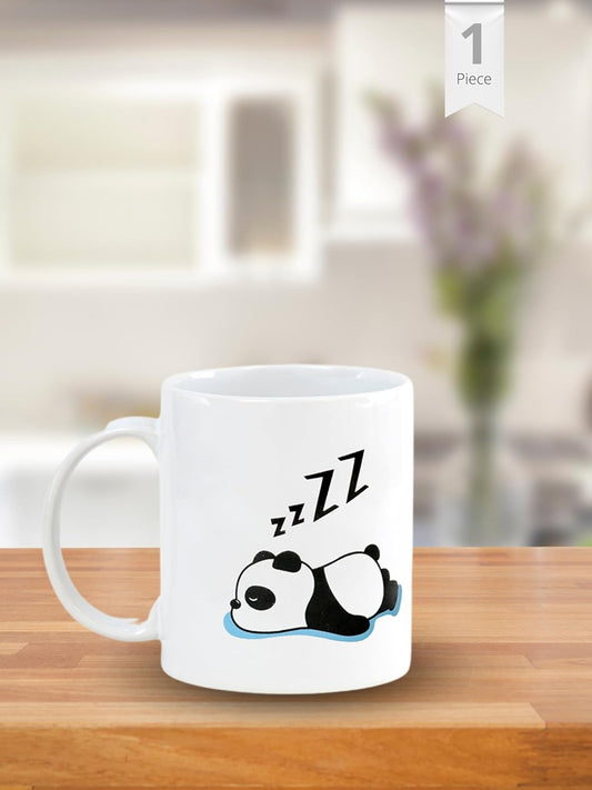 Clay Craft Fine Ceramic Printed Milk/Coffee Mug 1 Piece 360 ml (zzz Print)