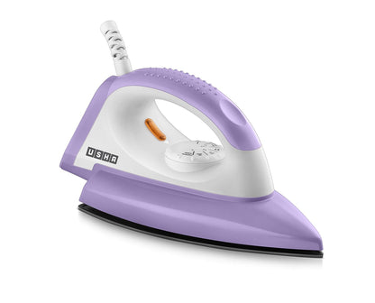 USHA EI Armor 1100 W Dry Iron With Black Weilburger Soleplate (Purple), 1100 Watt (Pack of 2)