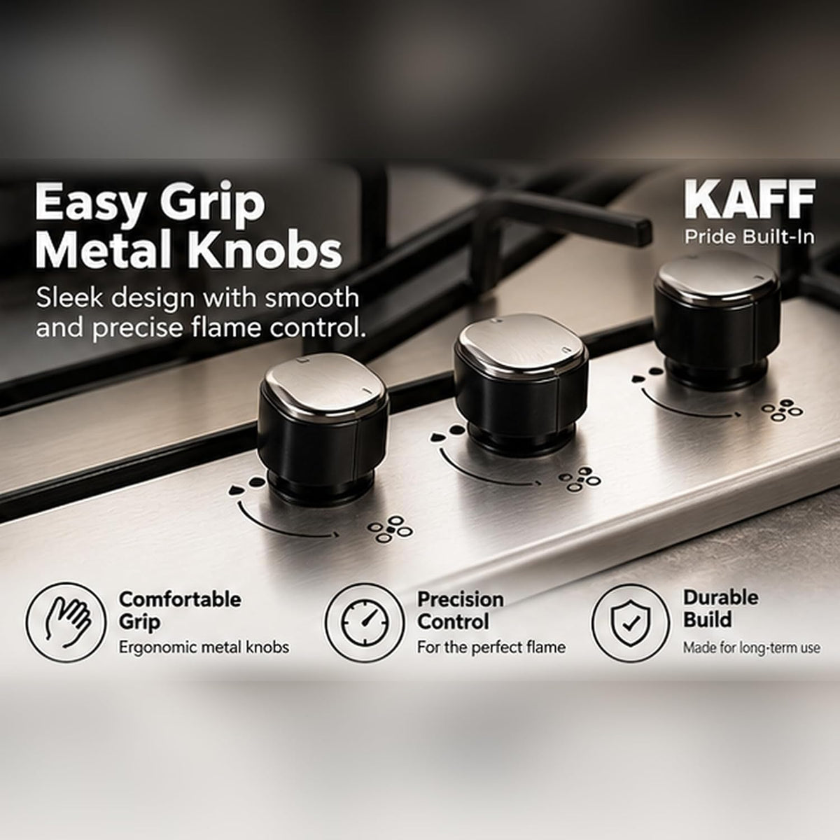 Kaff 4 Burner Built-In Gas Hob 60 cm NE4B60SS