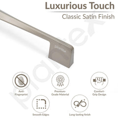 Plantex Cabinet Handle/224mm Handle for Wardrobe/Kitchen Handle/Pull-Push Handle for Home/Office - Pack of 1 (Satin) (Model APS-PH-104)-3