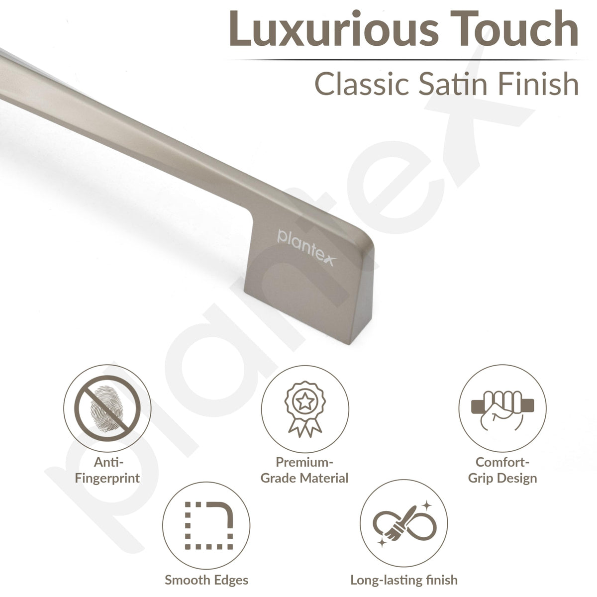 Plantex Cabinet Handle/224mm Handle for Wardrobe/Kitchen Handle/Pull-Push Handle for Home/Office - Pack of 1 (Satin) (Model APS-PH-104)-3