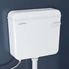 Plantex Flush Tank for Toilet with 8 Ltr Water Capacity/Flushing Cistern for Bathroom/Polypropylene Toilet Flush Tank - Pack of 1 (White)-1