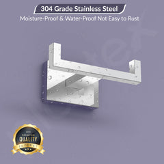 Plantex 304 Grade Stainless Steel Robe Hook/Cloth Hanger/Robe Hooks for Bathroom/Hooks for Wall/Bathroom Accessories - Chrome (Benz)-6