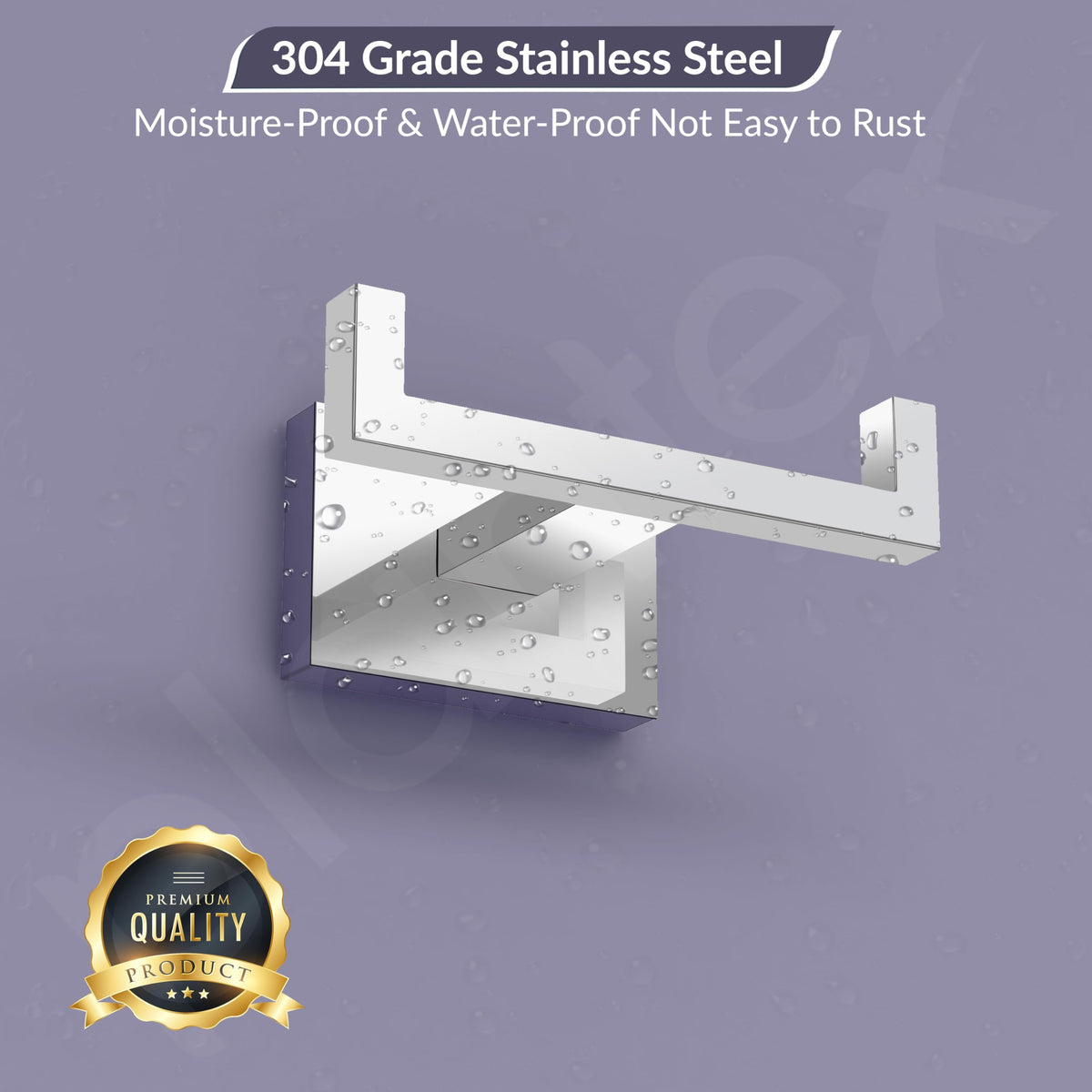 Plantex 304 Grade Stainless Steel Robe Hook/Cloth Hanger/Robe Hooks for Bathroom/Hooks for Wall/Bathroom Accessories - Chrome (Benz)-6