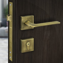 Plantex Premium Door Lock with 3 Years of Warranty/Main Door Lock for Home/Mortise Lock Set(7105 - Brass Antique)-1