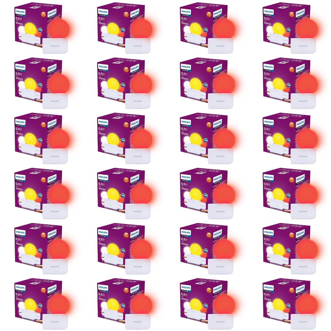 Philips 0.5W LED Bulb Red (Pack of 24)